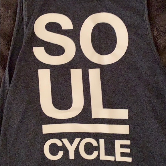 SoulCycle Tank - Heathered Navy Sz Small - Picture 3 of 3